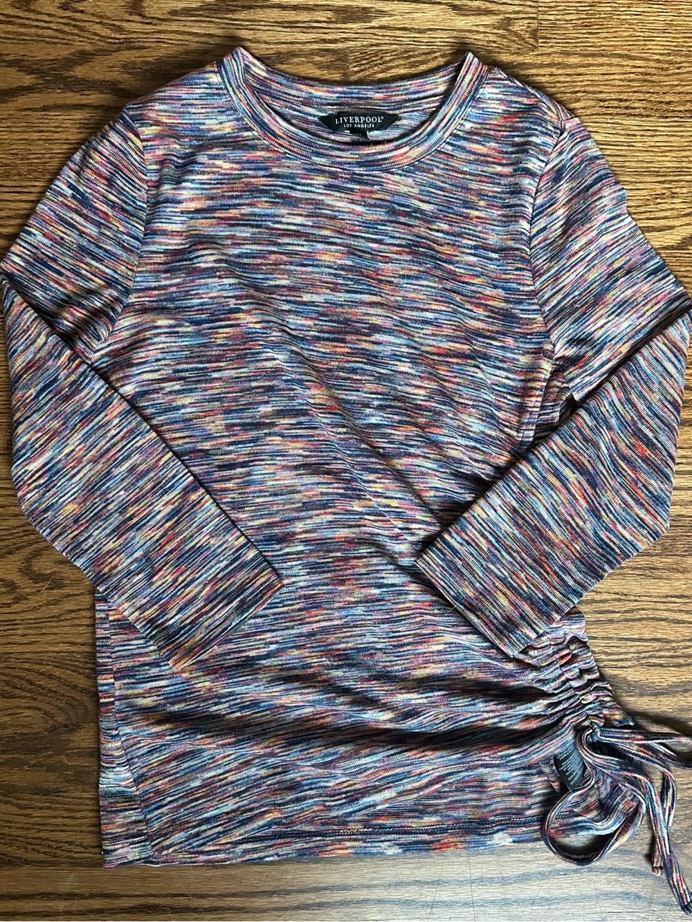 Liverpool Multicolor Space-Dye Crewneck Sweater - Blue Mix